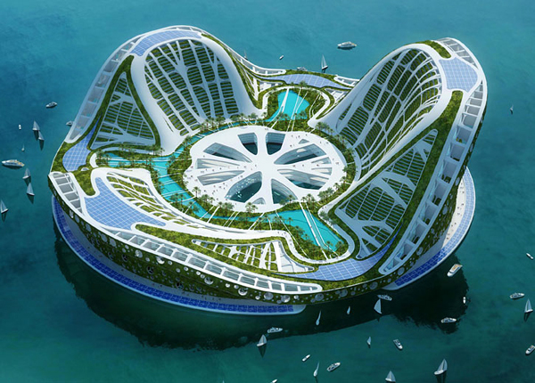 Lilypad контролира климата, биоразнообразието, водата и здравето на своите обитатели. Lilypad контролира климата, биоразнообразието, водата и здравето на своите обитатели.